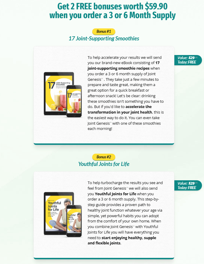 Joint Genesis Bonuses